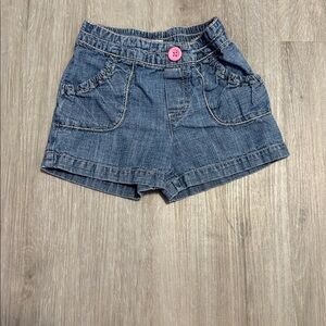 Circo Denim Shorts with Pink Button